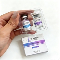 Étiquettes holographiques personnalisées en gros pour flacons de peptides, en PET, BOPP, vinyle, pour flacons de laboratoire de 3 ml, 5 ml, 10 ml