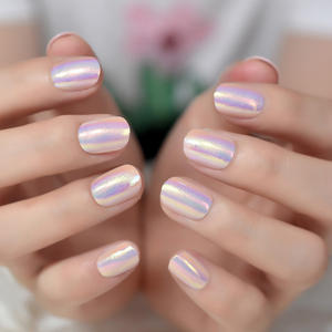 Presione en las <span class=keywords><strong>uñas</strong></span> Extremadamente corto Squoval Glossy <span class=keywords><strong>Neon</strong></span> Color 12 tamaños-24 piezas Cubierta completa para Party Night Club - Product Image 3