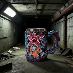 Tazza d'acqua in resina intagliata a forma di Demogorgone e fiore carnivoro, stile trendy e originale, per il commercio estero, regalo di tendenza transfrontaliero - Product Image 3