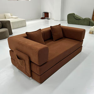 Canapé moderne en velours côtelé compressé, emballé sous vide, idéal pour appartement, hôtel et maison – Meilleure vente - Product Image 2