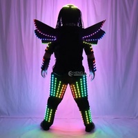 Traje de robot de armadura mecánica LED personalizado de EVA, títere gigante andante, traje de cosplay de coche transformable para bodas, TV, películas, festivales y espectáculos escénicos
