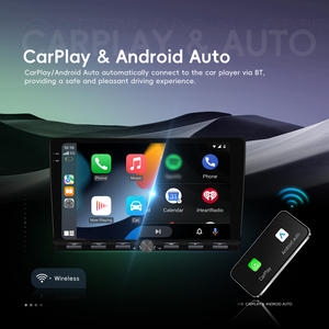 Autoradio Android Podofo 9 pouces 4+64/6+128 <span class=keywords><strong>2</strong></span> Din avec CarPlay et Android Auto sans fil, Bluetooth, Wi-Fi, GPS, DSP, OEM d'usine - Product Image 3