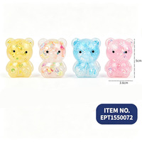 Jouets en peluche EPT Bear, balles sensorielles colorées scintillantes pour soulager l'anxiété, balles en peluche pour enfants et adultes