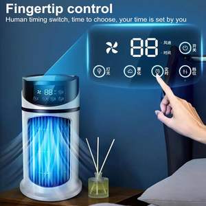 Ventilador de <span class=keywords><strong>aire</strong></span> acondicionado frío portátil Uso de 6 velocidades Refrigerado por <span class=keywords><strong>aire</strong></span> con humidificador Ventilador de refrigeración de escritorio para el hogar Oficina Dormitorio - Product Image 4