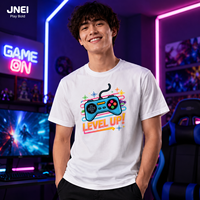 JNEI Groothandel Private Label Vintage T-shirt Fabrikant Hittetransfer Streetwear Functionele Snel Droogende T-shirt