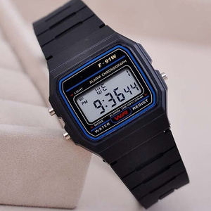 Reloj Deportivo Digital Cuadrado Vintage General F91W, Movimiento Japonés, Multifunción, Alarma, Diseño Clásico y Moderno, Correa de Silicona - Product Image 1