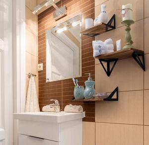 Wooden Wall Storage Racks Storage Home Decoration Antique Wooden Wall Storage Floating Simple Wall-mounted Racks