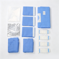 Kit chirurgical stérile jetable SJ pour implants dentaires, salle d'opération hospitalière, matériau SMS non tissé, infrarouge lointain