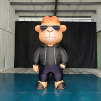 Mascotte gonflable géante personnalisée de 4 m, résistante au soleil, en tissu Oxford imperméable, pour la publicité d'événements commerciaux