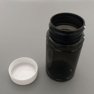 高品質120mlブラックペット医学ヘルスケア空の高級カプセルマットプラスチックボトルピル健康製品用 - Product Image 2