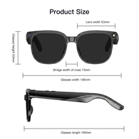 Gafas Inteligentes M02S con Cámara 1080P 800W, Traducción por IA, Carga Tipo C, Transferencia WIFI, Llamadas de Voz BT, Grabación de Video, Gafas de Sol