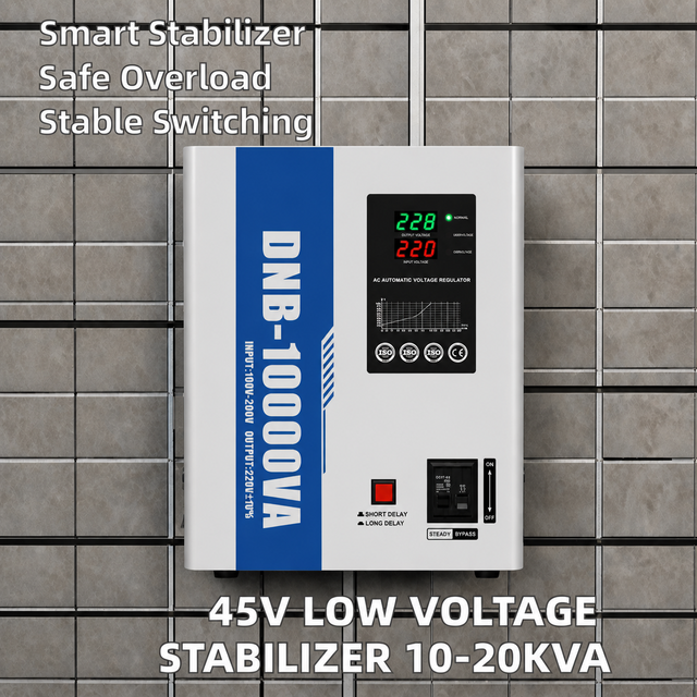 Input 45V ultra Low Voltage Stabilizer 10KVA 15KVA 20KVA Wall Mounted Home Automatic Voltage Regulator 220V
