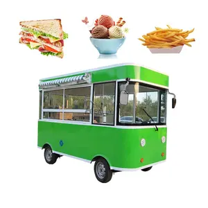 Remolque de comida de nuevo tipo de Color personalizado, camión de comida con 4 ruedas para el desayuno, parrilla móvil eléctrica para perros calientes a la venta, hecho en China