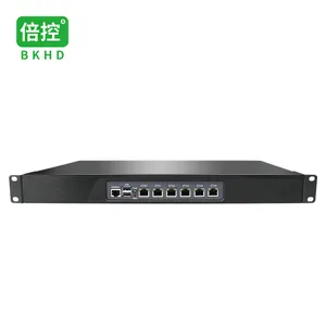 E personalizado 989 Preto 1U Rackmount Ethernet Firewall Appliance 3rd Gen Core i3 i5 i7 6x1GE Pfsense MikrotikOS Sophos Free Laser