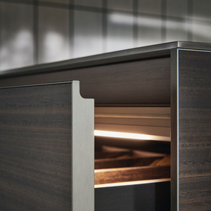 Armadio moderno in acciaio inox armadio cucina Set di alta lucentezza modulare lavello armadio cucina arredamento moderno - Product Image 6