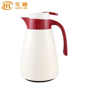 HUAXING สีขาวและสีแดง Thermos กาแฟตุรกีหม้อแก้วด้านในสูญญากาศ PHA 1.0Ltr - Product Image 1