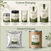 Poudre de Matcha Bio Aromatisée Mangue Fraise Myrtille OEM Marque Privée Halal Qualité Cérémoniale En Vrac Pour Latte et Pâtisserie
