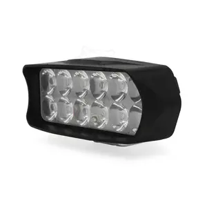 Lampu LED mobil Putih 18W, lampu kabut motor Offroad 4X4WD lampu sorot berkendara kerja otomatis