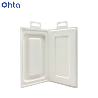 Plateau en pulpe moulée sur mesure 100 % biodégradable pour écouteurs Bluetooth TWS – Emballage électronique idéal en boîte de pulpe – Vente en gros