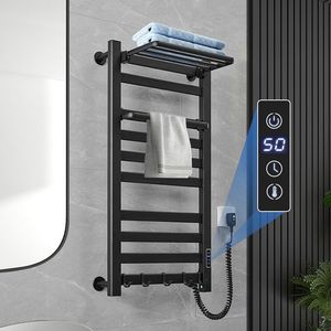 ZEPENG moderna <span class=keywords><strong>mensola</strong></span> da <span class=keywords><strong>bagno</strong></span> in alluminio per la casa Smart scaldabagno elettrico porta asciugamani da <span class=keywords><strong>bagno</strong></span> - Product Image 5