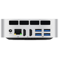 Ordinateur embarqué 6 cœurs R5 6600H DDR5 32 Go 1 To Triple affichage 4K Double M.2 NVMe LAN 2.5G pour le bureau, les entreprises et l'affichage numérique