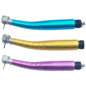 Màu Nha Khoa 3 Điểm Phun Nước Phẫu Thuật Tay Khoan LED Sợi Quang Tuabin Không Khí Tốc Độ Cao Tay Khoan Contra Góc 2/4 Lỗ - Product Image 4