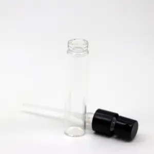 Klassisches Design Duft zerstäuber Travel 1,8 ml 2,5 ml Klarglas-Sprüh-Test flasche Parfüm-Proben flasche Parfüm-Test fläschchen