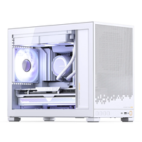 JONSBO D32 STD m-atx casing PC Desktop Kompatibilitas tinggi casing Desktop Mini untuk casing PC Gaming mendukung MATX Back-Connect/BTF MB