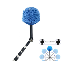 Qi Yun Home Cleaning Spider Web Dust Duster avec ensemble de nettoyage de tige d'extension