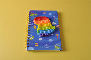 Vente en gros de couverture personnalisée A5 en silicone pour carnet Spiral <span class=keywords><strong>Pop</strong></span> Fidget Notebook <span class=keywords><strong>Pop</strong></span> <span class=keywords><strong>It</strong></span> Notebook - Product Image 5