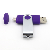Logam USB Flash Drive 16GB 32GB 64GB 256GB USB 3.0 OTG Pen Drive 128GB USB tongkat