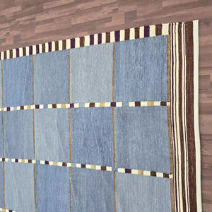 พรมผูกปมมือขนสัตว์ตุรกีรูปลักษณ์ที่สวยงามสำหรับห้องนั่งเล่นโรงแรมปรับแต่งขนาดได้ - Product Image 1