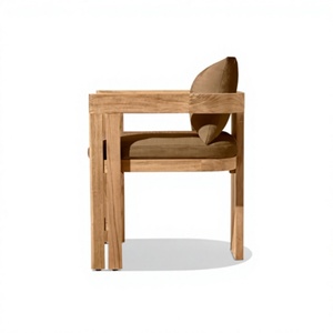 Sofá Esquinero de Madera de Teca para Exteriores, Minimalista, para Jardín, Terraza, Villa y Proyectos de Resort - Product Image 5