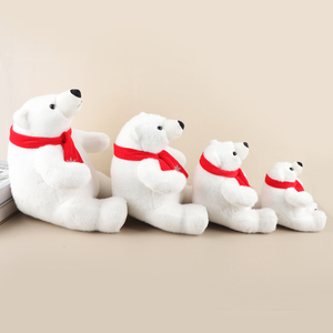 <strong>Cute</strong> Polar <strong>Bear</strong> Customized Stuffed Animal Toys with Scarf Soft <strong>Bear</strong> Toys for Kids - Product Image 4