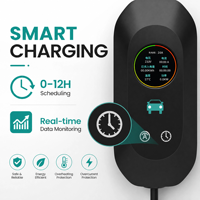 Chargeur EV portable étanche IP65 32A 7kW Type 2 IEC 62196-2 Niveau 2 pour la recharge des voitures européennes