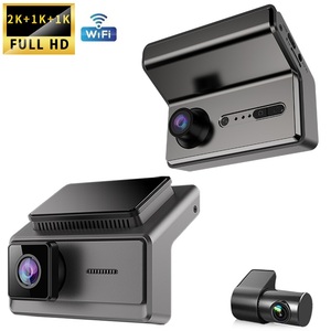 Mini 2K 3 máy ảnh Dash Cam 2K + 1080P + 1080p phía trước và bên trong wifi xe hộp đen điều khiển ghi âm cho xe taxi Xe DVR phía sau máy ảnh - Product Image 2
