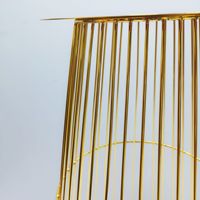 Nouveaux supports de fleurs en métal plaqué or pour les arrangements de table de mariage et les décorations de salle