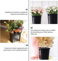 Vente aux enchères de fleurs en plastique seau danois vente en gros