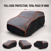 Housse de protection anti-grêle KXF pour voiture avec fenêtres latérales en EVA 5 mm, anti-poussière, coupe-vent, anti-UV, toutes saisons pour automobiles