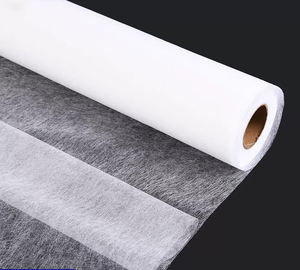 Fabricants YB-5518 directement pour le papier non tissé entoilage vêtements entoilage chaud simple face avec entoilage en caoutchouc - Product Image 3