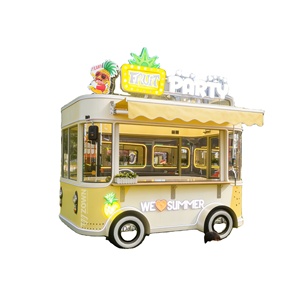 Donut Shop Hotdog Fast Food Trailer Tow Bar Customizable Fiberglass Multifunctional Rust Resistant Snack Food Candy <b>Chips</b> Ice - Product Image 1