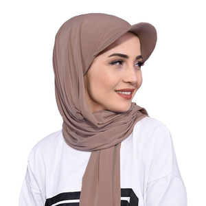 Conjunto de pañuelo cuadrado estilo étnico, sombrero para el sol, pañuelo de lana satinada con estampado para mujer musulmana, otros estampados de Zhejiang - Product Image 1