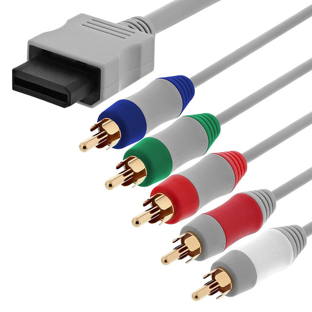 Component HD AV Cable to HDTV-EDTV (High Definition 480p) Compatible With Nintendo and Wii U Plastic