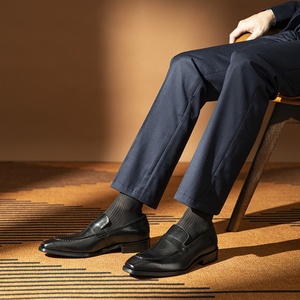 Men's Premium Summer Formal <b>Shoes</b> Breathable Hard-Wearing <b>Height</b> <b>Increasing</b> Lace-up Office & Career <b>Shoes</b> for Casual Wear - Product Image 2