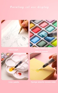 Ensemble de peintures aquarelles <span class=keywords><strong>facile</strong></span> à utiliser, 108 couleurs, avec pinceau <span class=keywords><strong>pour</strong></span> les enfants, <span class=keywords><strong>dessin</strong></span> d'artiste, meilleure vente - Product Image 6