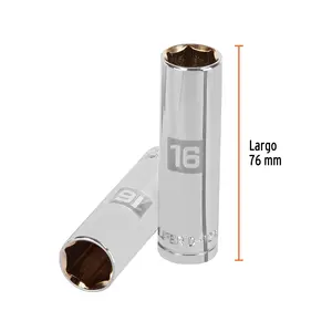 BOX 6 Douille longue 16 mm, 6 points, entraînement 1/2 po, TRUPER - Product Image 3