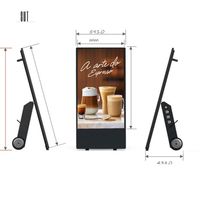 Affichage numérique interactif support de sol extérieur lecteur vidéo Android écran publicitaire LCD centre commercial magasin de détail