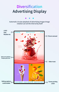 Ultra-mỏng <span class=keywords><strong>LED</strong></span> Máy nghe nhạc quảng cáo kỹ thuật số biển Máy A133 2 + 32 gam màn hình cảm ứng trong nhà <span class=keywords><strong>PC</strong></span> với <span class=keywords><strong>LED</strong></span> tủ đặc điểm kỹ thuật - Product Image 5
