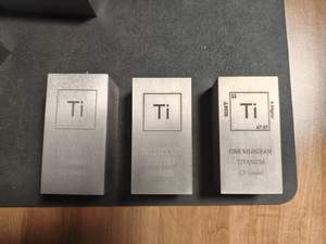 <span class=keywords><strong>Titanium</strong></span> pur de qualité supérieure, grade 1, lingot solide de 1 kg pour investissement et collection - Barre de titane - Product Image 6