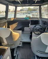Bateau de pêche en aluminium soudé Gospel Easy Craft de 25 pieds/7.5m avec Walkaround et Handbasin et CE à vendre/Speed Boat/yacht